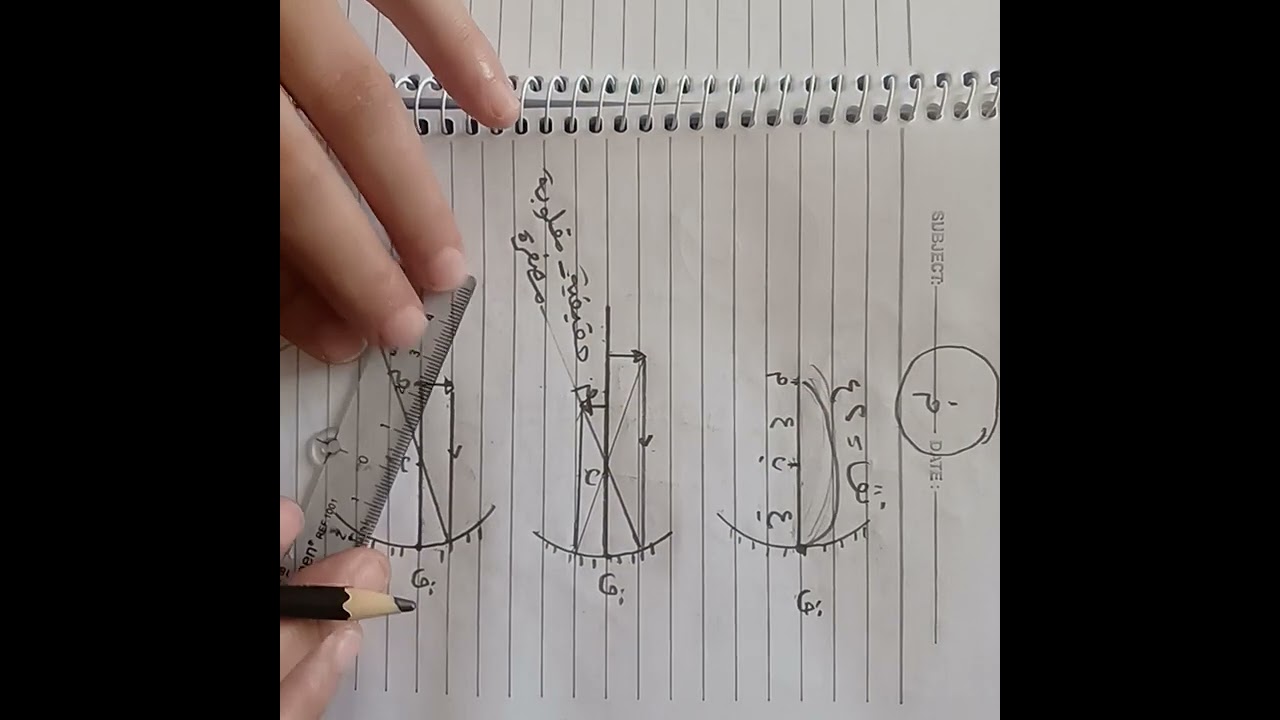 أسهل طريقة لرسومات المرأة المقعرة وخواص الصور المتكونه درس المرايا علوم الصف الثالث الاعدادى 2025
