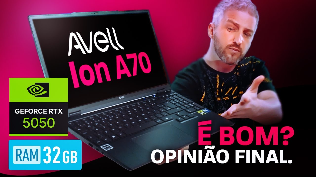 Avell Ion A70 em Jogos e Benchmarks 🎮 RTX 5050 no limite? Core Ultra 7 é bom? Review Notebook GAMER