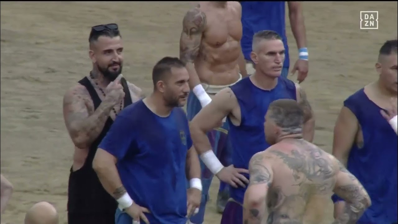 Calcio Storico Fiorentino - 2023 (10 Giugno), Bianchi vs Azzurri, prima semifinale
