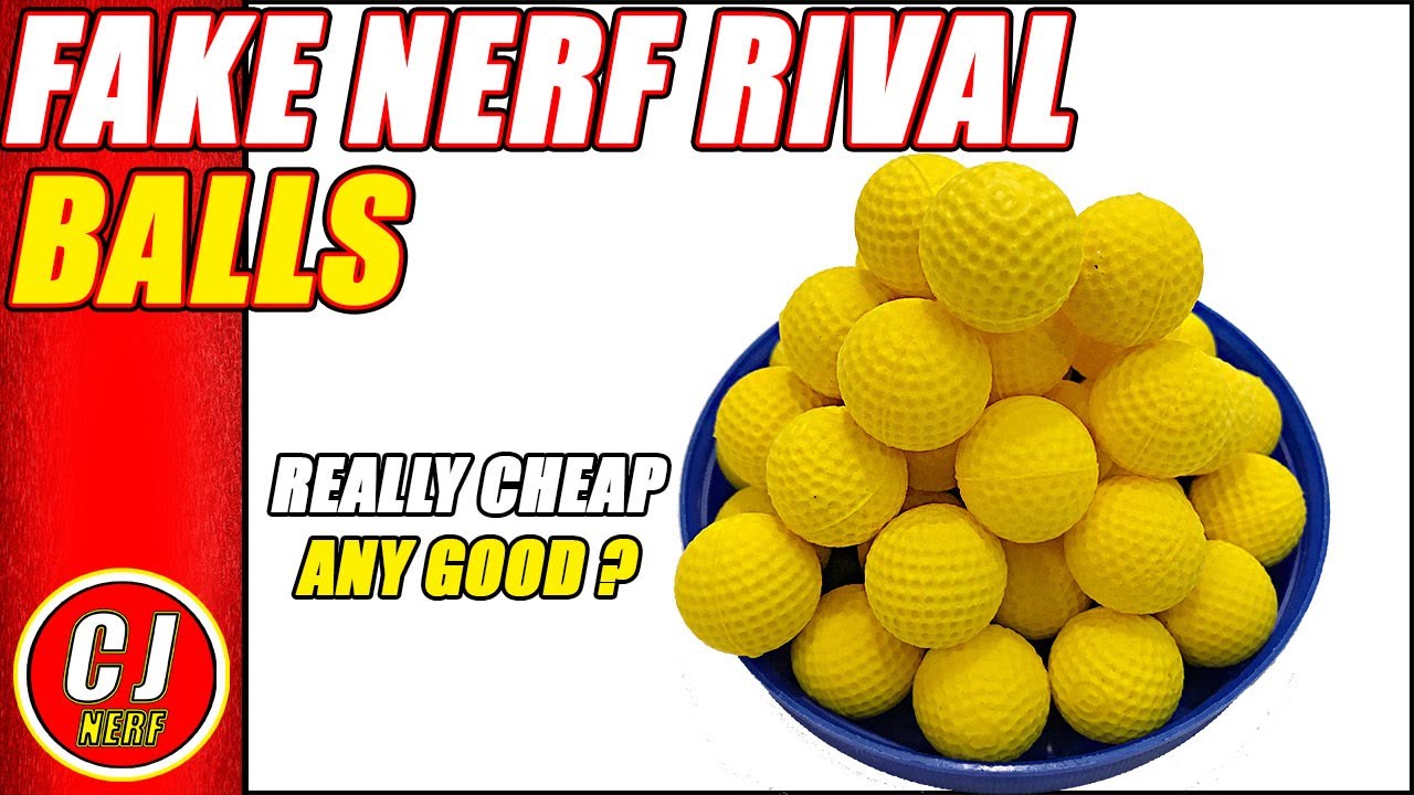 Fake Nerf Rival Balls | 2018 Little Valentine CHEAP AMMO Any Good ?