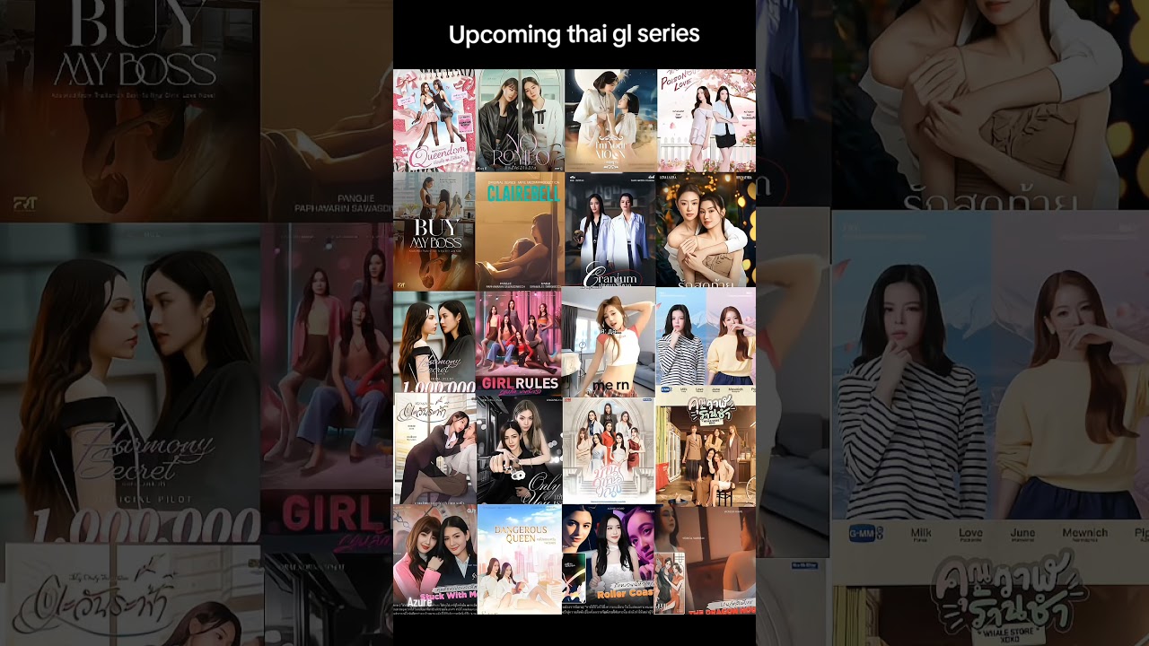 upcoming thai gl series #LingOrm #freenbecky #milklove #englot #thaigl