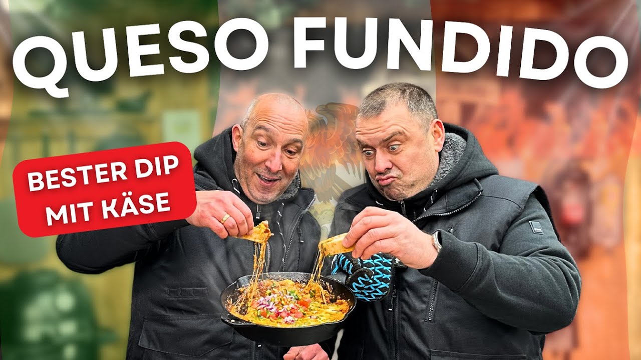 Geschmolzener Käse als Dip! Queso Fundido - richtig gut!