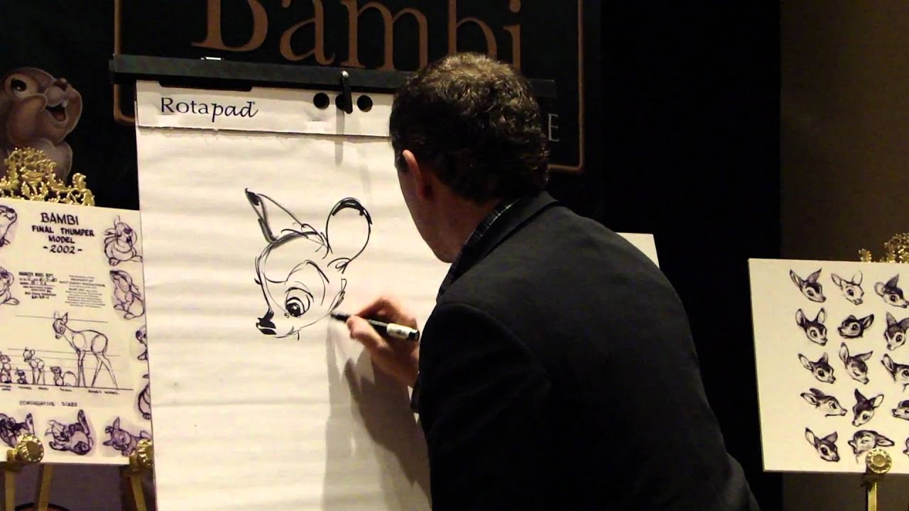 2011 - Andreas Deja animador de Disney - dibujando a Bambi