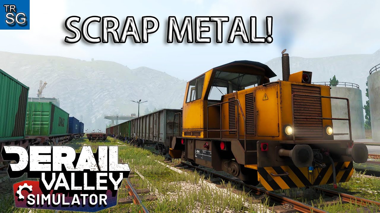 Derail Valley Simulator - Hauling 350 tons of Scrap Metal with DE2! #13