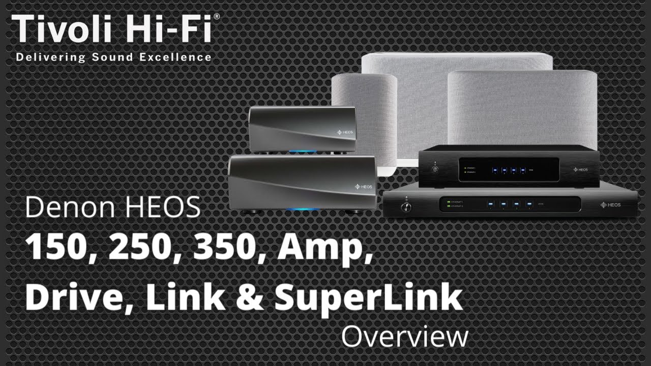 Denon HEOS 150, 250, 350, Amp, Drive, Link & SuperLink | Overview