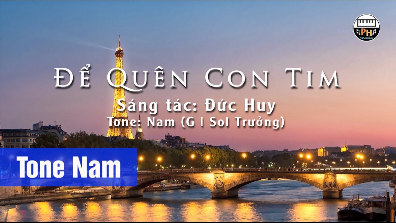 Để Quên Con Tim | Karaoke | Tone Nam | Beat Chuẩn