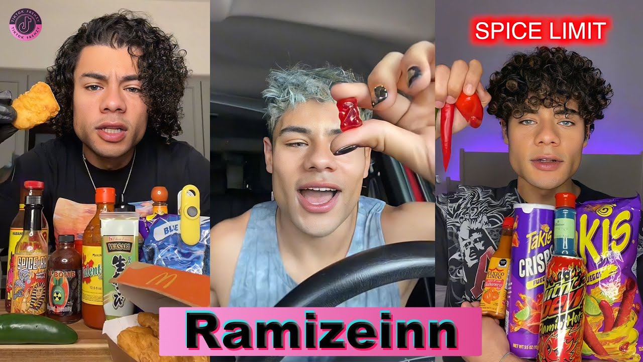 Ramizeinn New TikTok Compilation 2023 | 1 HOUR of Ramizeinn eating spicy food