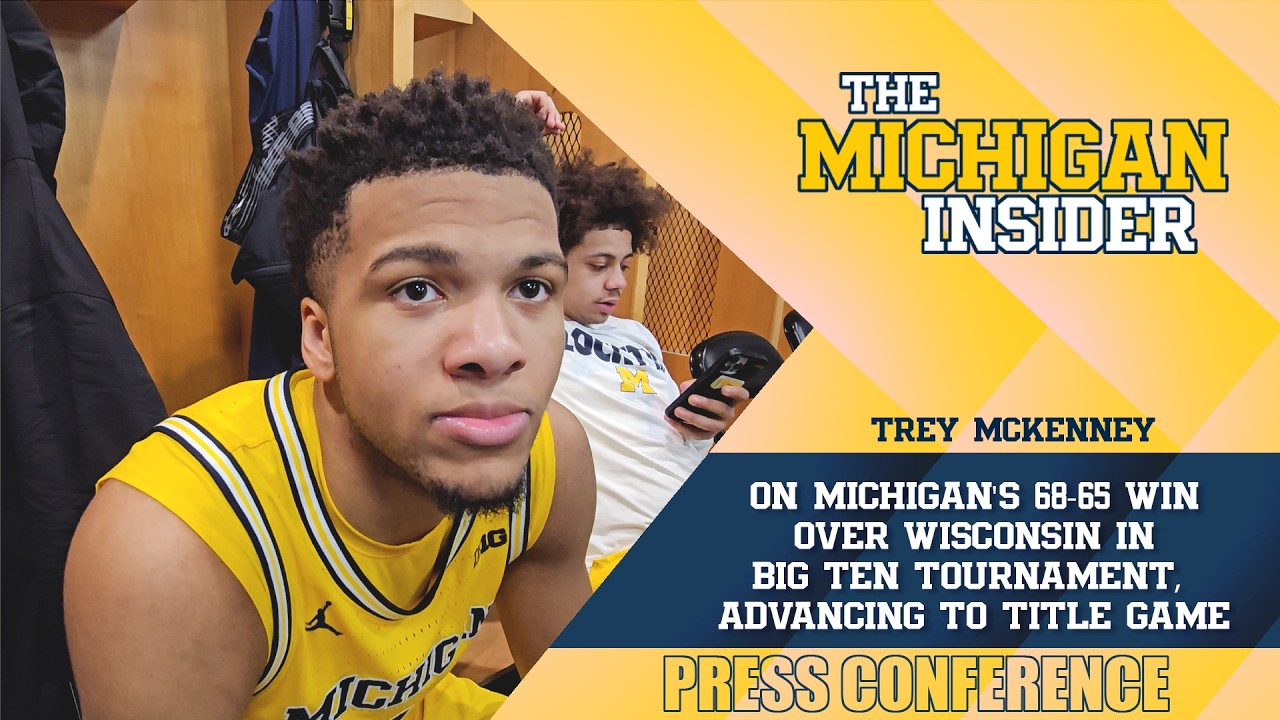 Трей МакКенни о победе «Мичигана» над «Висконсином» со счетом 68-65 в турнире Big 10; о выходе в ...