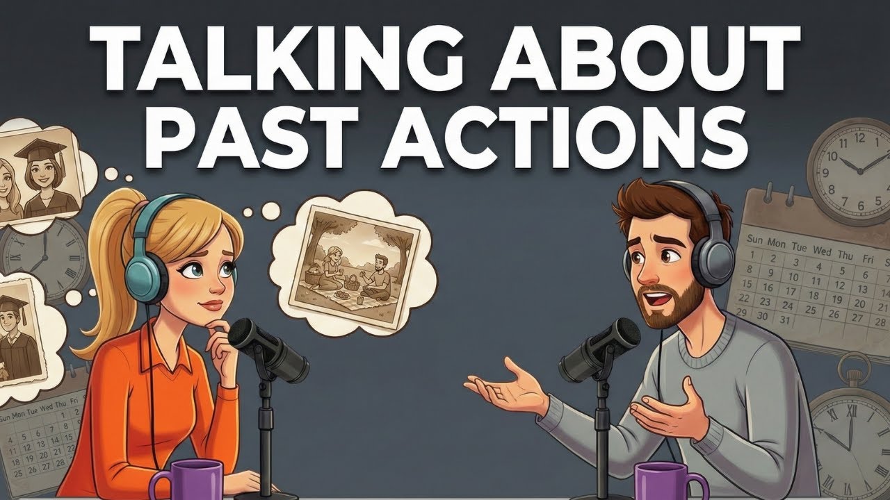 Изучайте английский с помощью подкаста | Разговор о прошлых действиях | Практика лексики и аудиро...