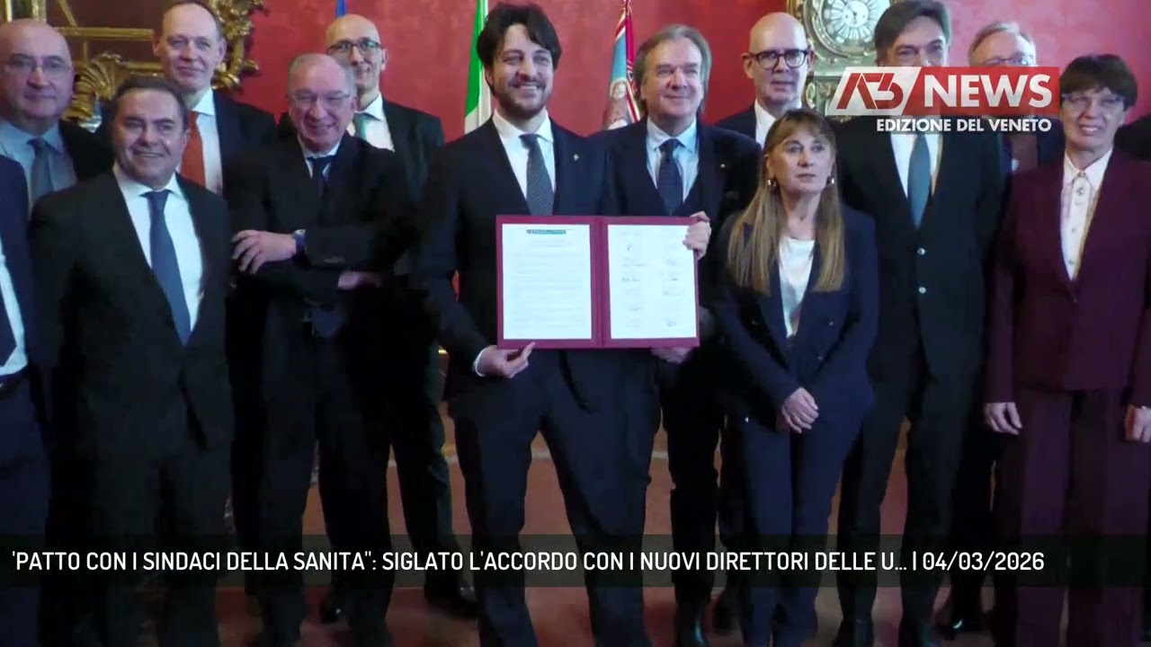 'PATTO CON I SINDACI DELLA SANITA'': SIGLATO L'ACCORDO CON I NUOVI DIRETTORI DELLE U... | 04/03/2026