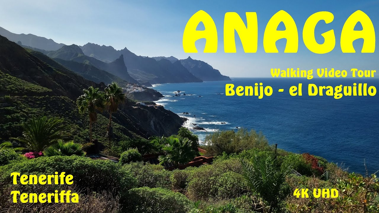 ANAGA Benijo - el Draguillo Walking Video Tour in 4K UHD | Tenerife, Teneriffa | Anaga Mountains