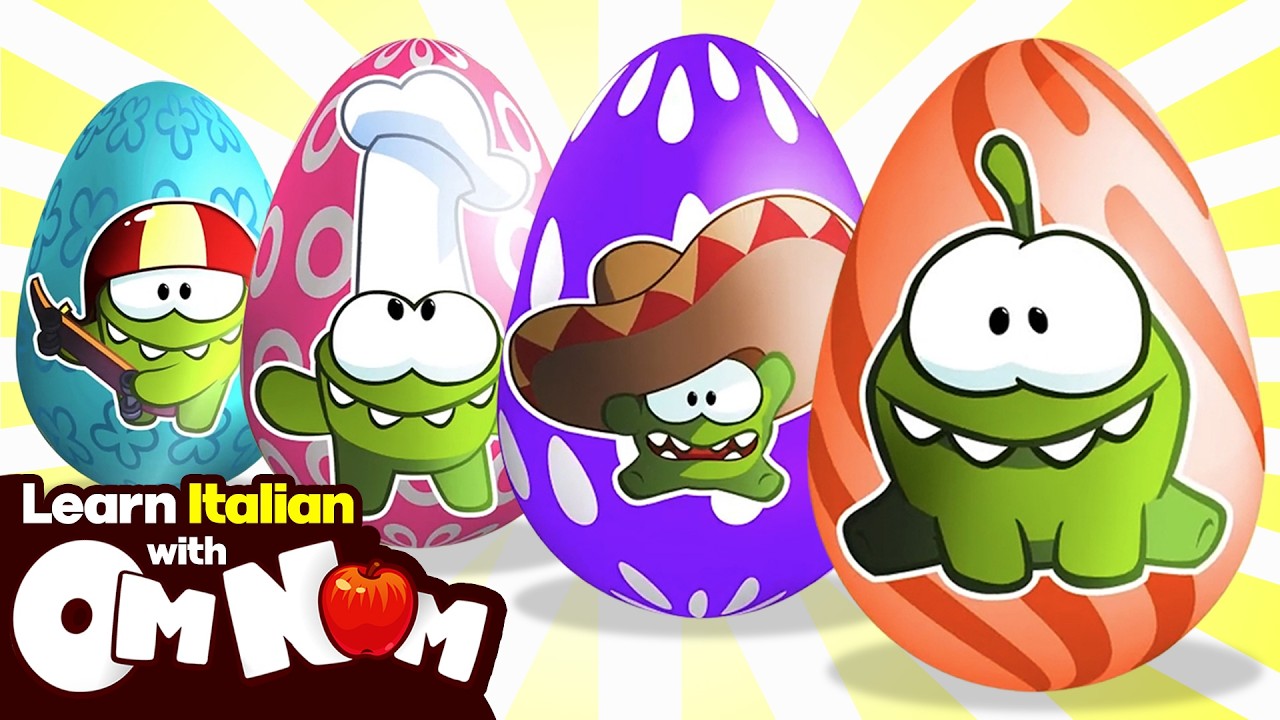 Impara le Forme con le Uova a Sorpresa | Impara Con Om Nom | Video Educativo per Bambini
