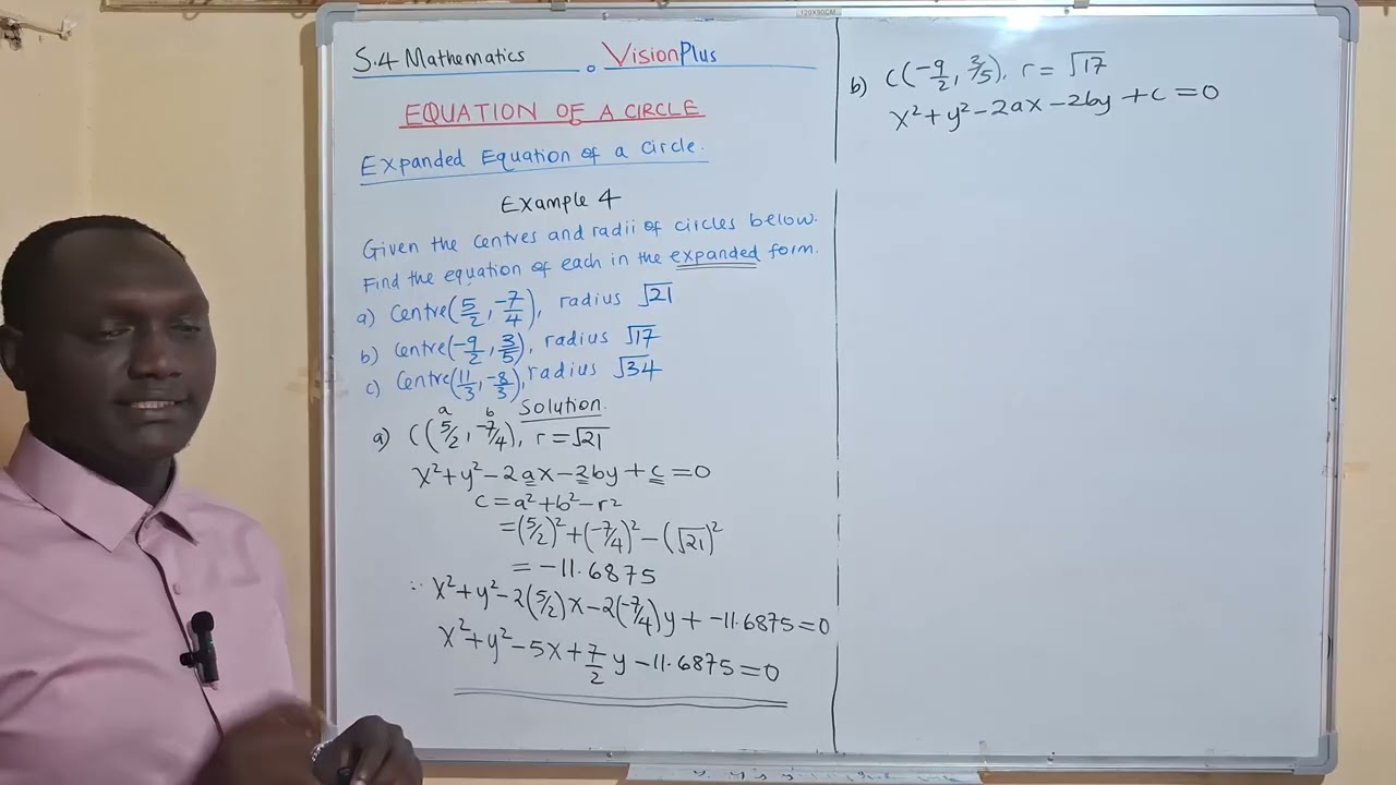 Expanded Equation: Finding Equation Example 4