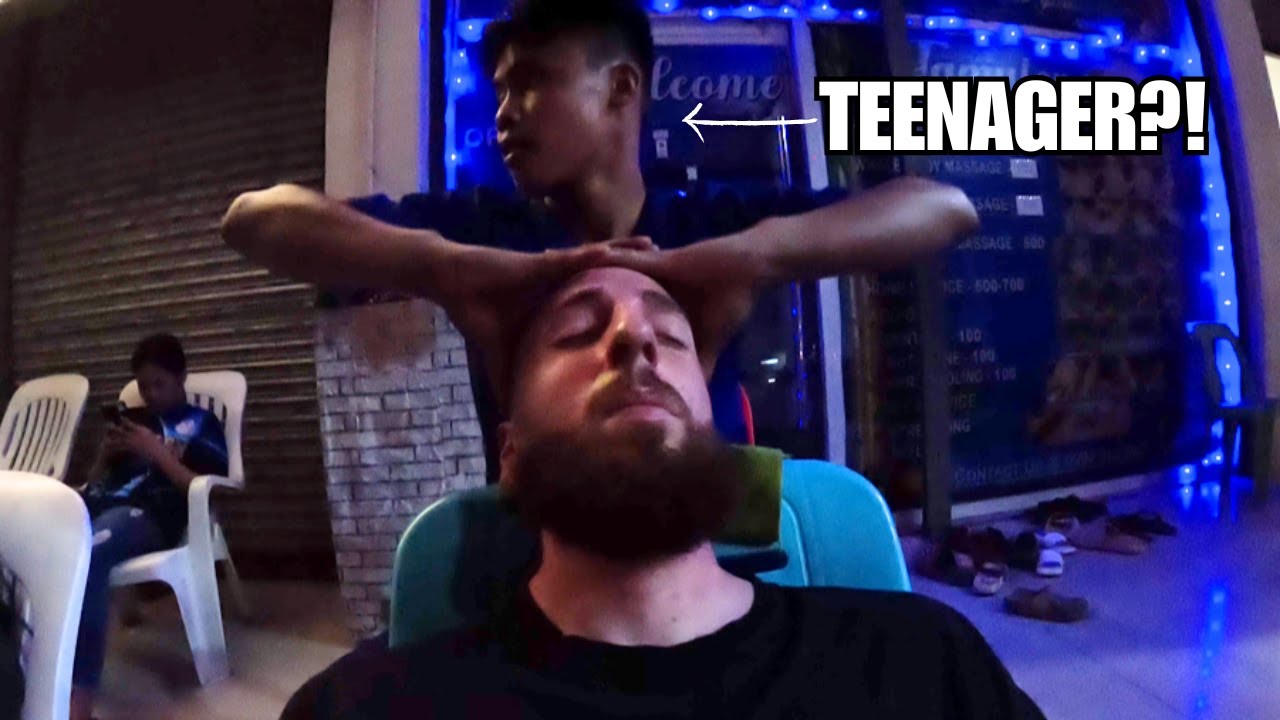 Late Night $1 Street Massage in the Philippines 🇵🇭