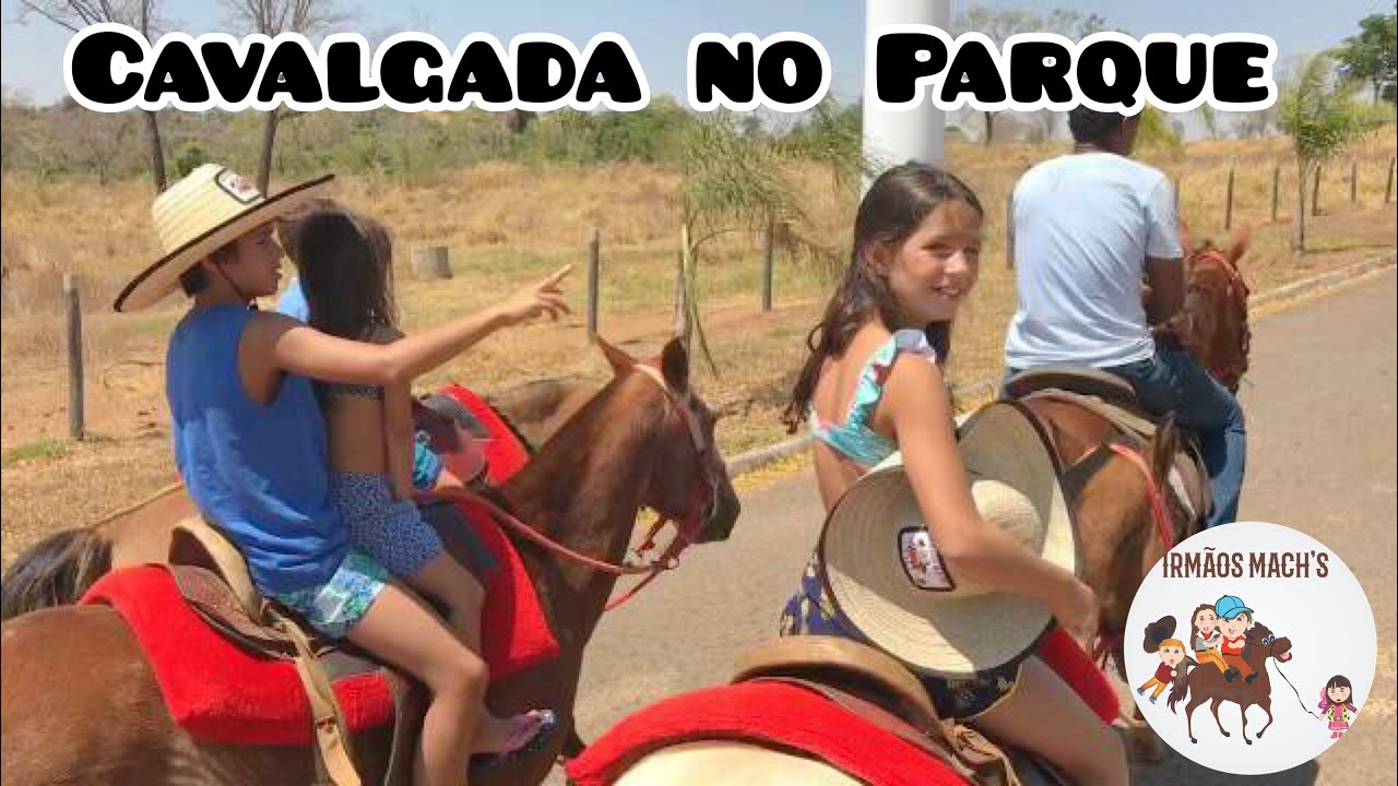 Cavalgada muito divertida no Arca Parque, teve racha e a Rafaela ganhou do treinador - Irmãos Mach´s