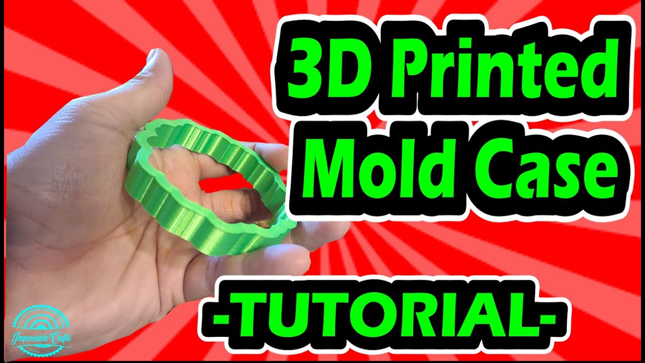 How to make a 3D printed mold housing for silicone mold resin art TUTORIAL