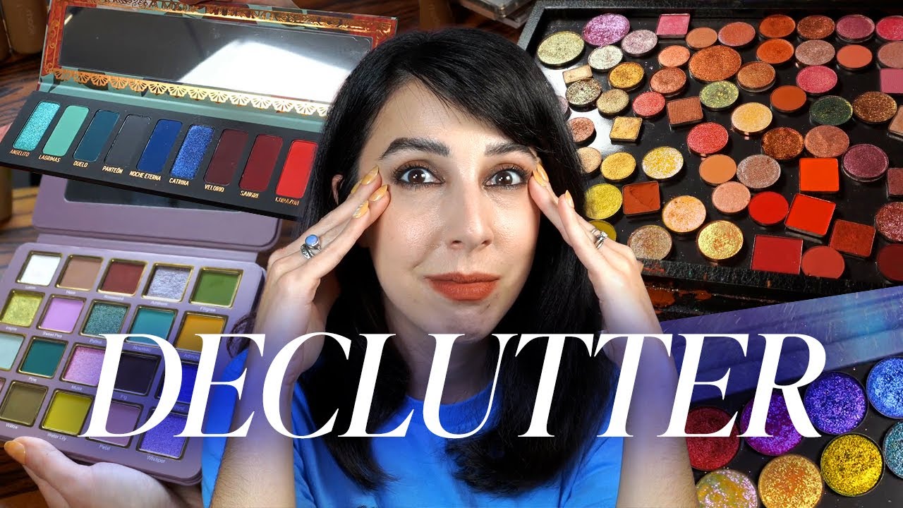 Full eyeshadow collection declutter, aka I've gone insane.