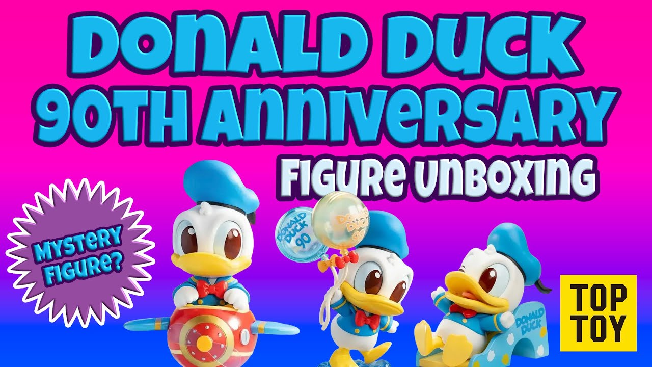 Disney Top Toy Donald Duck 90th Anniversary Birthday Figure Unboxing