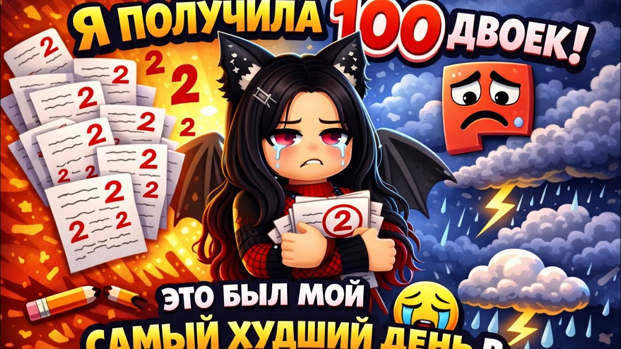 Я получила 100 ДВОЕК ЗА ОДИН ДЕНЬ это БЫЛ🙀💥 мой самый худший ДЕНЬ