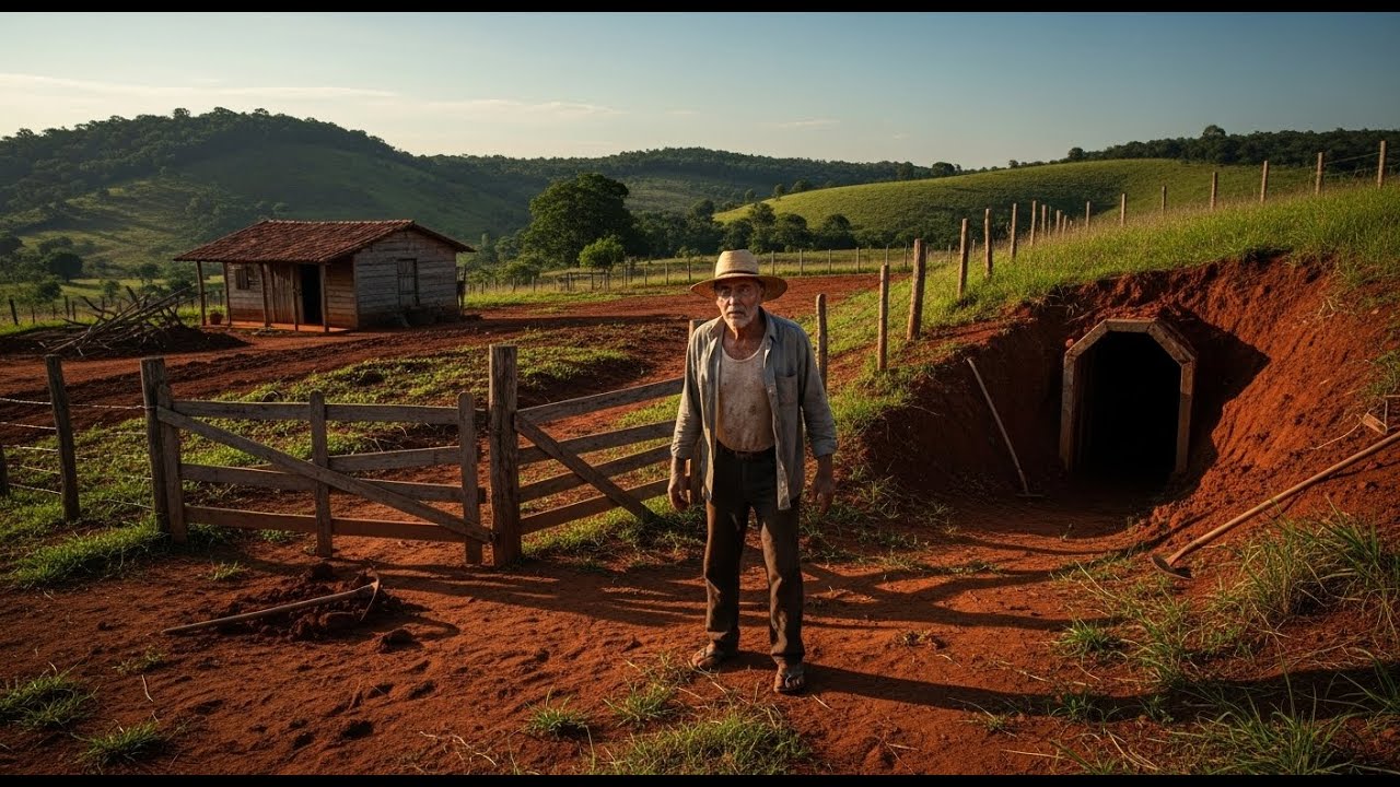 O AGRICULTOR POBRE COMPROU UM TERRENO BARATO E ACHOU UM TÚNEL MISTERIOSO NO FUNDO!
