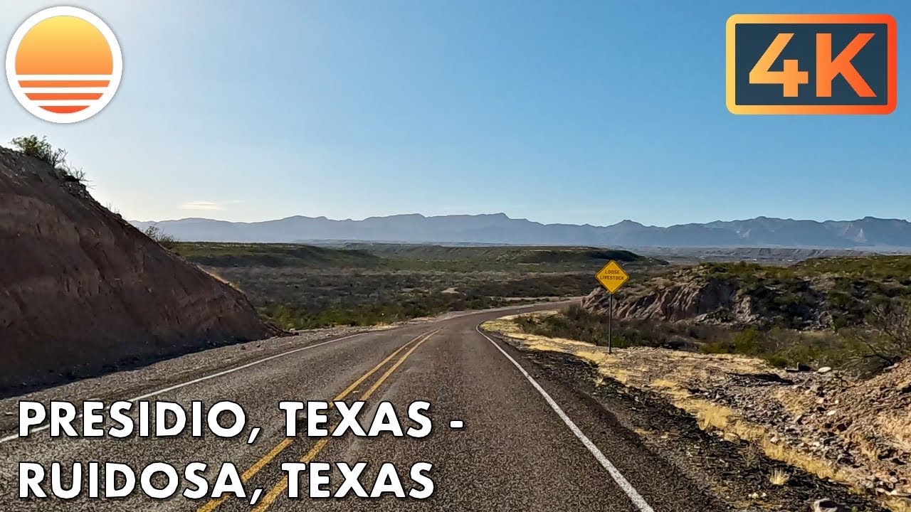 Presidio, Texas to Ruidosa, Texas! Drive with me on a remote Texas highway!