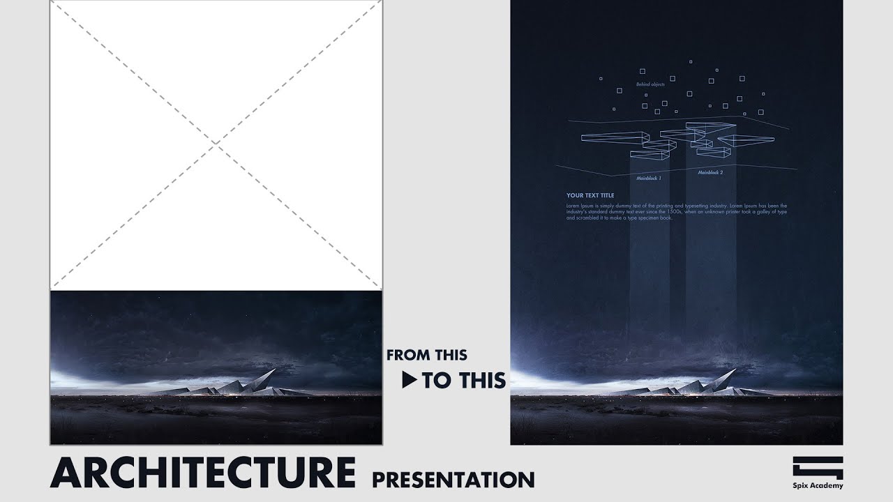 Architecture Presentation by Photoshop (Trình bày đồ án Kiến Trúc)