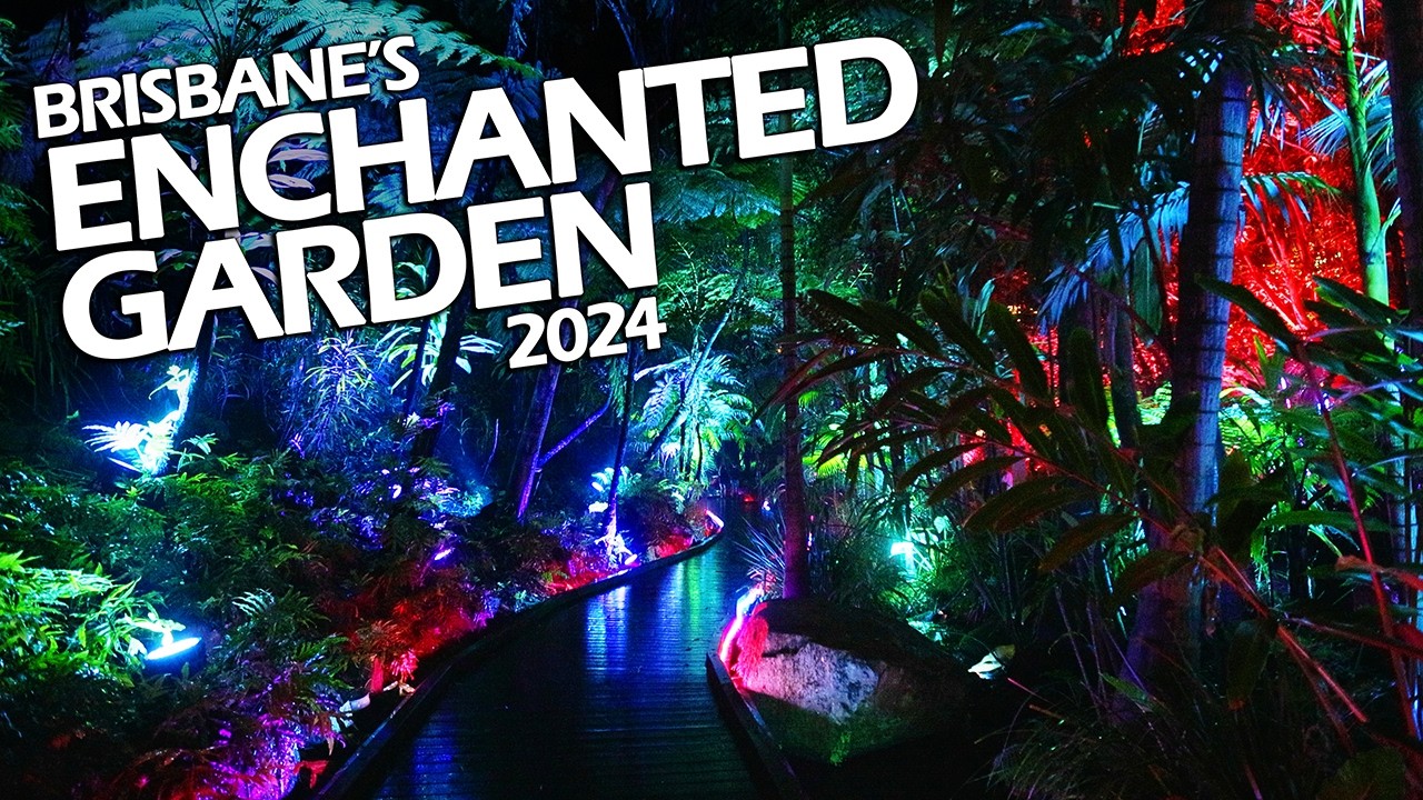 Brisbane's MUST-SEE light show: The Enchanted Garden 2024!