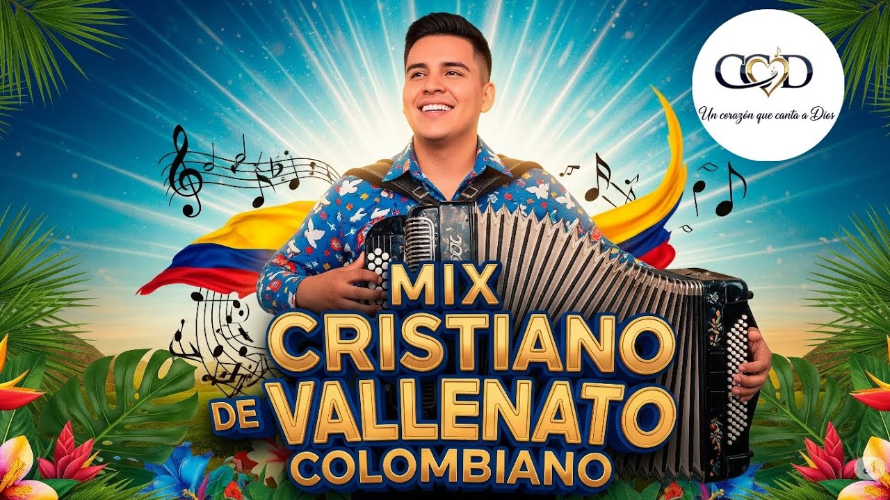 EL MEJOR MIX DE VALLENATO CRISTIANO COLOMBIANO 🇨🇴 ¡ALABA CON GOZO! 🎉