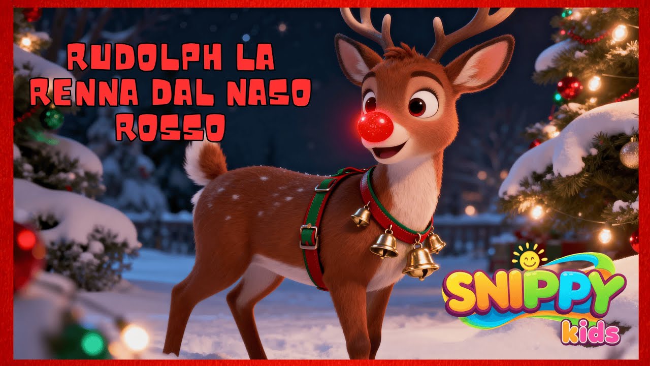 Rudolph - La renna dal naso rosso - Festeggia il natale con Snippy Kids - Natale per bambini