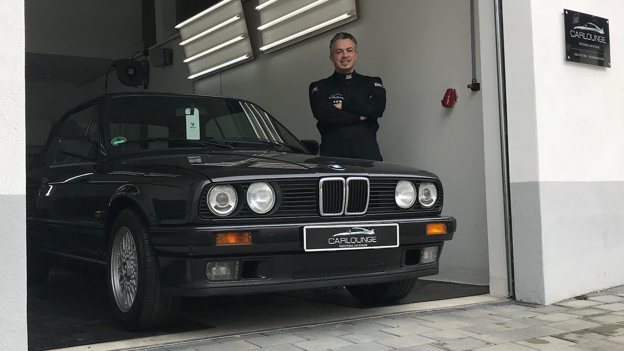 BMW E30 Cabrio Professional Detailing mit Brila Premium Body Glass Coating und Fortador pro + plus