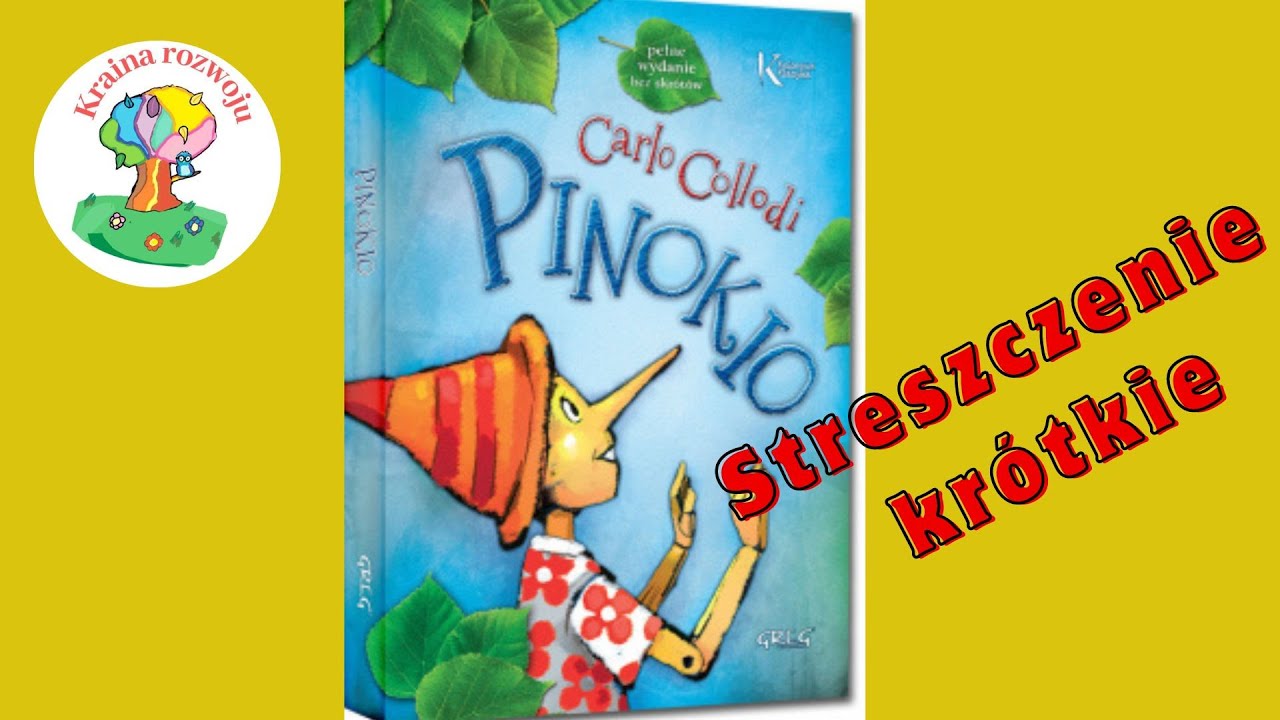 Streszczenie kr&oacute;tkie lektury Pinokio