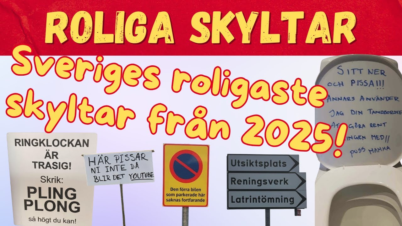 Sveriges roligaste skyltar 2025
