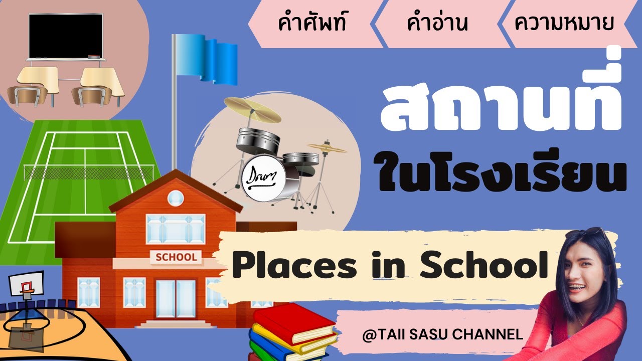 Places in school | สถานที่ในโรงเรียน | เรียนสนุกๆ เรียกถูกทุกห้อง มาเรียนคำศัพท์ด้วยกันนะ