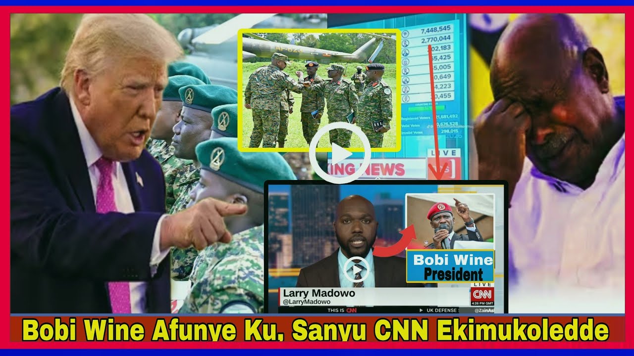 Kiwedde! Bobi Wine Afunye Kusanyu Larry Madowo Owa CNN Kyakozze Muhoozi Tawoona M7 Atidde