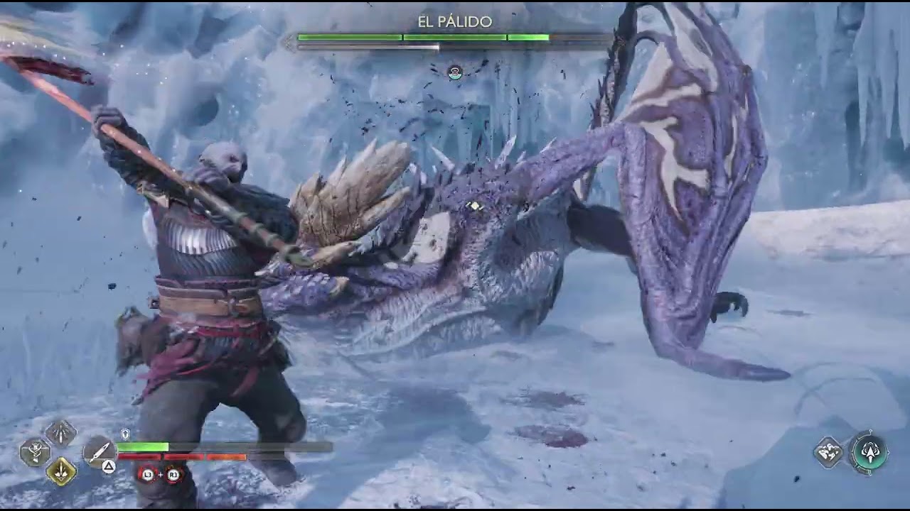Kratos Vs Guardiana de los cuervos God of War Ragnarök