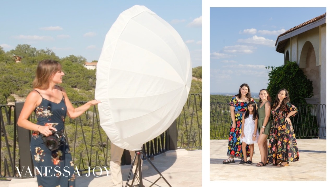 How to light outdoor group photos with natural light and flash