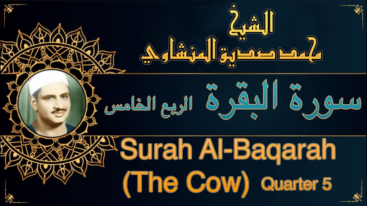 المصحف المعلم للشيخ محمد صديق المنشاوي | سورة البقرة -الربع الخامس| Quran Moalim | Surah Al-Baqarah