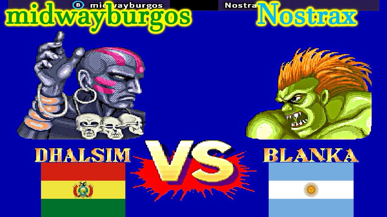 Street Fighter II': Champion Edition - midwayburgos vs Nostrax FT5