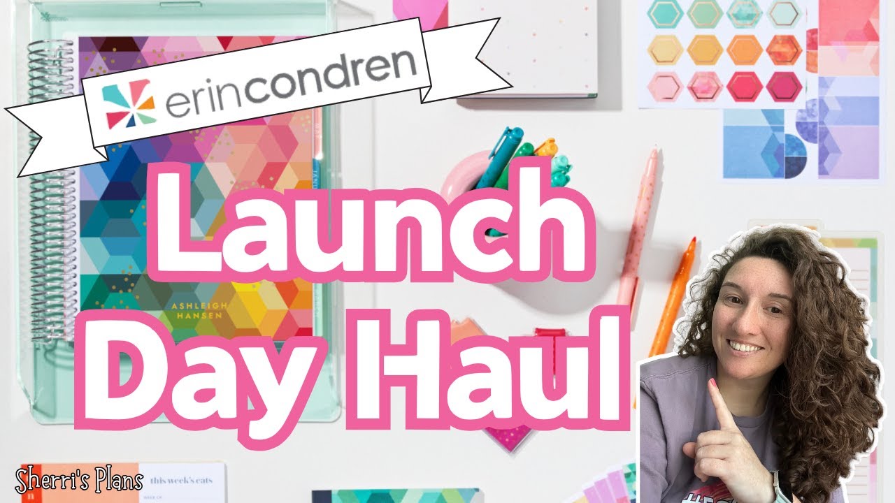 It's a HUGE Erin Condren launch day haul!