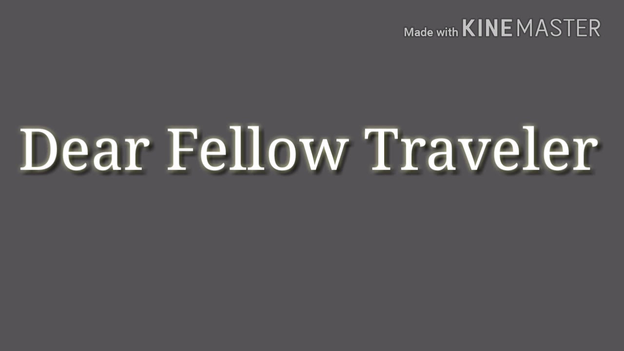 Dear Fellow Traveler - Sea Wolf [LYRICS]