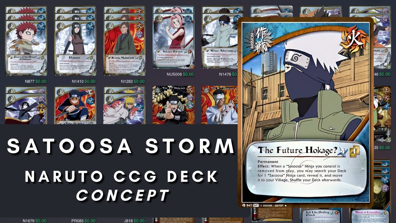Satoosa Storm  - Naruto CCG Deck Concept