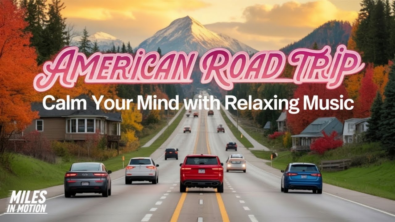 Sunny Pennsylvania Highway Drive in 4K | With Relaxing Guitar Music