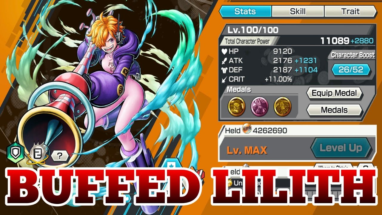 Улучшить игру Лилит Панк 02 | One Piece Bounty Rush | OPBR