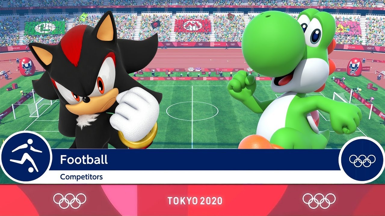 Mario & Sonic at the Tokyo 2020 Olympic Games - Shadow/Waluigi Vs. Yoshi/Mario
