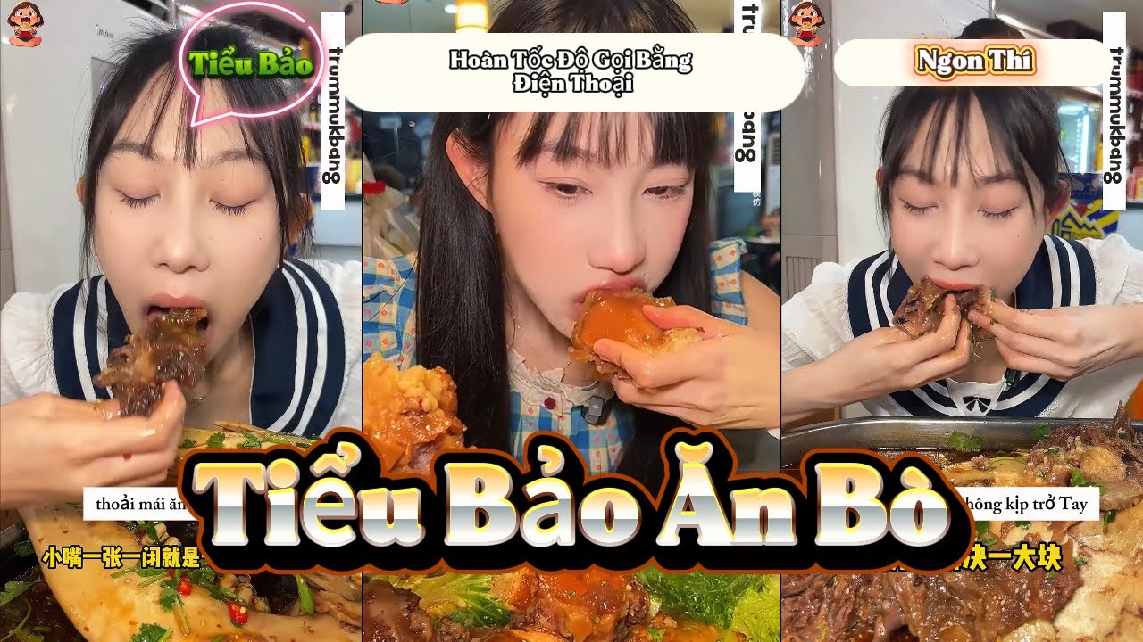 Tổng Hợp | Màn Ăn Bò Căng Đét Của Tiểu Bảo  #thanhdop #food #mukbang
