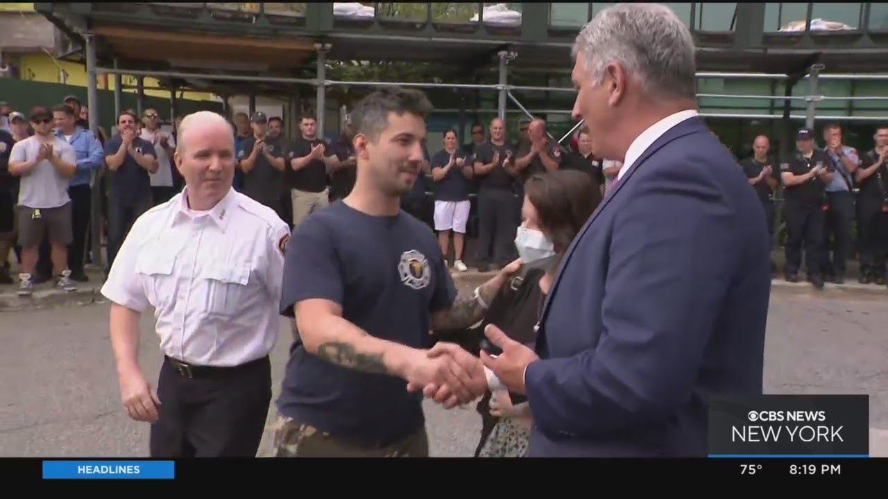 Firefighter Dominic Ventolora released from hospital