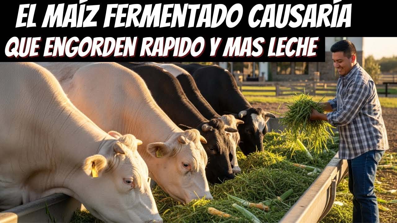 No creia que el Maíz Fermentado causaría que mis 5 VACAS LECHERAS ENGORDARAN rapido Y DAR MAS LECHE