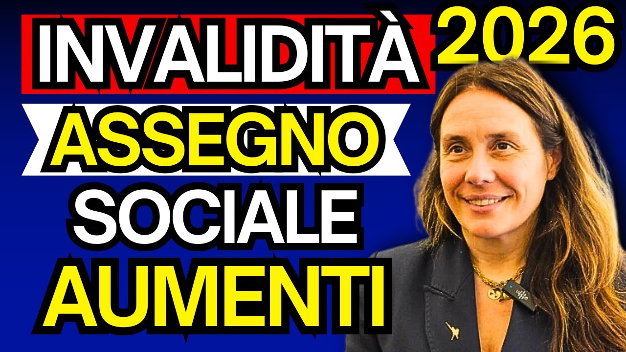 UFFICIALE: CAMBIANO LE PENSIONI DI INVALIDIT&Agrave; NEL 2026 📈 ECCO I NUOVI IMPORTI REALI