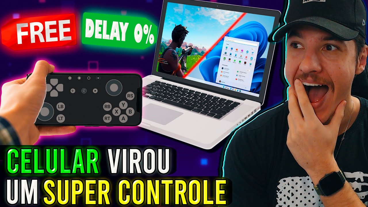 Transforme o seu CELULAR em um CONTROLE no PC 2025 Gr&aacute;tis