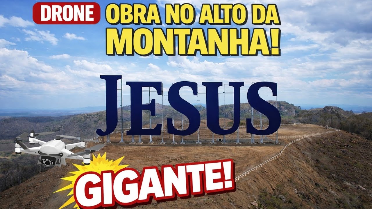 Jesus no Topo da Montanha | Uma Obra que Toca o Céu em Gurinhém-PB